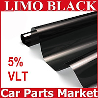 50cm*6m 5% VLT 99% UV Rejection Car Window Tint Film Black