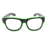 YJ012 LED Glasses 10 Colors Optional Light Up EL Wire Glasses USB Charge Twinkle Glowing Party Club Holiday Bar