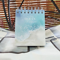 Sổ Kế Hoạch Lò Xo 100 Ngày - 100 Days Daily Planner Notebooks - Đại Dương (10.6 x 12.4 cm)
