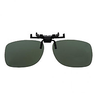 3xMagiDeal Polarized UV 400 Clip On Sunglasses Deep Green Lens Glasses L