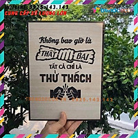 Tranh gỗ treo tường_Không bao giờ là thất bại tất cả chỉ là thử thách_CRN_01