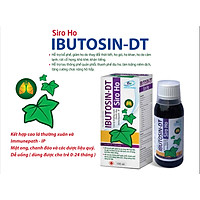 SIRO HO IBUTOSIN-DT - CAO LÁ THƯỜNG XUÂN - MẬT ONG CHANH ĐÀO - KHỎI LO HO, HẮT HƠI SỔ MŨI, GIẢM ĐỜM, ĐAU RÁT HỌNG KHÔNG CẦN DÙNG KHÁNG SINH - AN TOÀN CHO TRẺ SƠ SINH VÀ TRẺ NHỎ