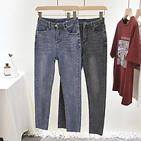 Quần Jeans Nữ Trơn Chất Co Giãn 438