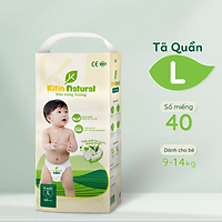 Tã Bỉm quần Kitin Natural size M44/L40/XL38/XXL36/XXXL34