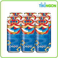 Lốc 6 Lon Nước Ngọt Có Gaz Pepsi (320ml/lon)