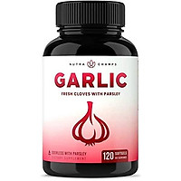 Odorless Garlic Pills [Extra Strength Softgels] 1000mg Immune Support Supplement - Heart, Blood Pressure & Cholesterol Support Capsules - Enhanced w/Parsley, Chlorophyll & Aged Black Garlic Extract