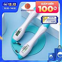 Dây nhảy lõi thép Cleacco tự động đếm số , đếm giờ , tích hợp đo calo , quãng đường