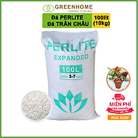 Đá Perlite (đá trân châu)-Trồng hồng, sen đá, thuỷ canh-Giảm tình trạng ngập úng, tăng khả năng ra rễ-100 LÍT
