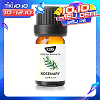 Tinh Dầu Hương Thảo Kobi - Tinh Dầu Thiên Nhiên Nguyên Chất, Tinh Dầu Xông Phòng, Giúp Giảm Stress, Xua Đuổi Côn Trùng Và Khử Mùi Hiệu Quả, Thích Hợp Dùng Với Đèn Xông Và Máy Khuếch Tán Tinh Dầu (5ml)