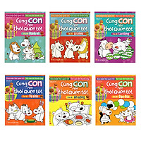 Combo 6 Cuốn Cùng Con Rèn Luyện Thói Quen Tốt – Tái Bản (Hành Vi , Lễ Phép, Lao Động, Vệ Sinh, Ăn Uống, Đạo Đức)