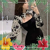 Váy tiểu thư sexy phối loang hot hit ( size M 40-50kg , size L 50-60kg )