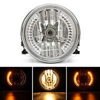 8" Universal Motorcycle Headlight Led Turn Signals H onda Y amaha S uzuki Kawasaki