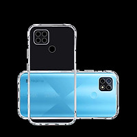 Ốp Lưng CHỐNG SỐC, CÓ GỜ BẢO VỆ CAMERA Cho Điện Thoại REALME C21 - Ốp Silicone dẻo trong suốt, cạnh viền nhám chống trượt - Hàng Chính Hãng