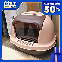 Nhà vệ sinh siêu to có cửa cho mèo - tặng kèm xẻng