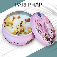 Nến thơm hoa khô thiên nhiên trang trí phòng sáp nến thơm cao cấp