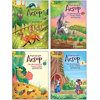 Combo 4 Tập Truyện Ngụ Ngôn Aesop: Truyện Song Ngữ Anh-Việt, Dành Cho Trẻ 3 Tuổi