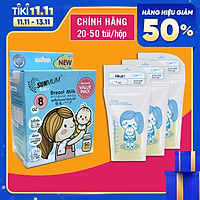 Túi Trữ Sữa Sunmum 250ml - Hộp 50 Túi - Hộp 20 Túi, BPA Free- Hàng Thái Lan, Tiệt Trùng, 3 Khóa Zip Chắc Chắn, 2 Lớp Dày, Túi Đựng Sữa Mẹ, Tui Tru Sua 250ml