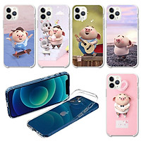 Ốp dẻo trong hình lợn chibi phong cách dành cho iphone 6s plus / 11 / 11 pro / 11 pro max / xr / x / xs / xs max - HP96