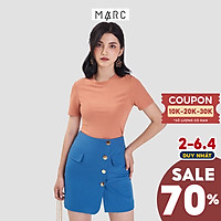 Váy nữ MARC FASHION mini nhấn hàng nút đắp chéo