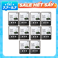 Bộ 10 Miếng Đắp Mặt Nạ Than Hoạt Tính Ngừa Mụn, Trắng Da Hàn Quốc ISK Hàn quốc- Hàng Chính Hãng