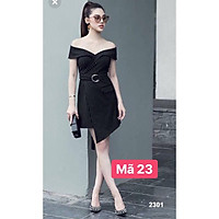 váy kẻ đen kèm đai (ảnh thật video thật) size: S,M,L (023 B80 CH) MH EH