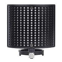 Three Layers Filter Metal Mesh Foam Layer Microphone Windscreen Cover Handheld Mic Shield Mask Microphone Accessories for Vocal Recording