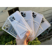 Ốp trong suốt chống sốc loại dày CÓ NGĂN VÍ đựng ảnh, thẻ ... tiện lợi