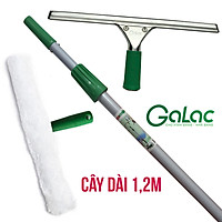 Bộ Dụng Cụ Lau Kính Cán Dài 1,2m Galac-01 Dùng Làm Sạch Cửa Kính Cao Dưới 3 Mét - Hàng Cao Cấp, Chính Hãng - Tặng Đồ Sơ Cua Thay Thế