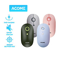 Chuột Không Dây ACOME AM300 2.4GHz Tĩnh Âm Nhiều Màu Lựa Chọn-Hàng chính hãng
