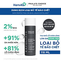 Dung dịch tẩy tế bào chết dưỡng ẩm Paula's Choice 2% BHA Liquid Exfoliant 118 ml mã 2010