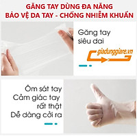 ( Hộp 100 cái ) Găng tay VictoriaBay găng tay cao su làm bếp vệ sinh siêu dai chất liệu TPE không mùi (Đủ SIZE : L-M-S)