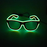 LED Glasses 20 Colors Optional Light Up El Wire Neon Rave Glasses Twinkle Glowing Party Club Holiday Bar Decorative