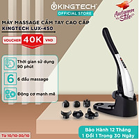 Máy Massage Cầm Tay Cao Cấp KINGTECH LUX450 - Hỗ Trợ Mát Xa Toàn Thân - Chuyên Sâu Vai Cổ, Chân, Lưng, Tay -Giảm Đau Mỏi Toàn Thân Cho Dân Văn Phòng, Gymer, Người Già, Người Lao Động Nặng - Món Quà Tuyệt Vời Cho Ông Bà, Bố Mẹ - Hàng Chính Hãng