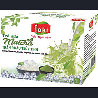 Yoki Trà sữa Matcha trân châu thủy tinh 400g (08 gói trà sữa Matcha 20g+ 08 gói trân châu thủy tinh 30g)