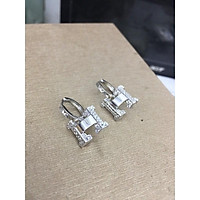 Khuyên tai sao chữ H đính đá siêu phẩm sành điệu bạc ta