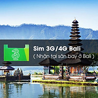 Sim 3G / 4G Bali 5GB (3G) + 5GB (4G) (Nhận Tại Sân Bay Ở Bali)