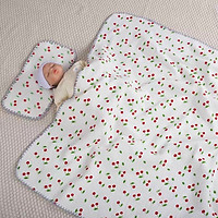 Bộ chăn gối xô chất liệu cao cấp mềm mịn thoáng kích thước 110x110cm cho bé ngủ, nhỏ gọn tiện lợi cho bé đi học mẫu giáo