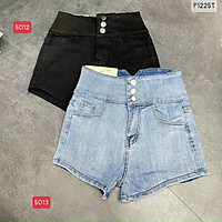 Quần short jean nữ, quần bò nữ ngắn màu xanh lưng cao cá tính cao cấp 2021 murad_fashion jn5013