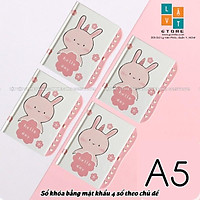 Sổ Khóa Mật Khẩu 4 số Khổ A6 dễ dàng sử dụng nhiều chủ đề lựa chọn