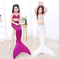 2pcs/set Girl Mermaid Swimsuit Mermaid Tail swimwear Mermaid Costume Bikinis Girls Swimming Suit