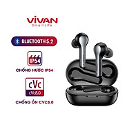 Tai Nghe Bluetooth VIVAN Liberty T210NC Cảm Ứng Chống Ồn Playtime Đến 30H - Hàng chính hãng