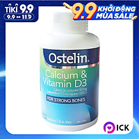 Thực Phẩm Chức Năng Bổ Sung Canxi Và Vitamin D Từ Úc OSTELIN Vitamin D & Calcium