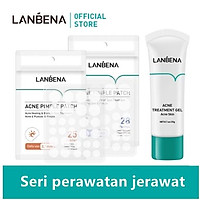 Chai Gel / Set Miếng Dán LANBENA Cải Thiện Tình Trạng Mụn Và Vết Sẹo Mụn Hiệu Quả