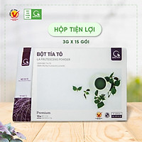 Hộp Bột Tía Tô Quảng Thanh gói nhỏ 15x3g - Bổ phổi phế - Hỗ trợ bệnh cảm, ho - Cân bằng độ ẩm cho da khô và dầu