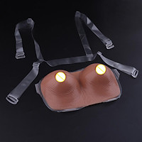 No Stick Silicone Breast Forms with Shoulder Strap for Crossdresser Transgender Mastectomy