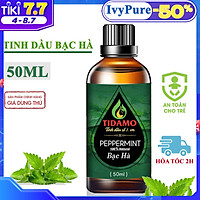 Tinh Dầu Xông Phòng Nguyên Chất TIDAMO 50ML, Tự Chọn Mùi | Có Kiểm Định Chất Lượng | Sử Dụng Với Máy Xông Tinh Dầu Giúp Thơm Phòng, Khử Khuẩn, Tốt Cho Sức Khỏe và Làm Đẹp
