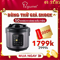 Nồi cơm điện tách đường đa năng La gourmet 5l - Đen- Hàng chính hãng