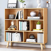 Kệ Sách Gỗ Cao Cấp Đa Tầng KBT31 SPEVI - Chất Liệu Gỗ MDF và HMR Chống Ẩm Cực Tốt Hàng Cao Cấp, Kiểu Dáng Hiện Đại Phù Hợp Với Mọi Gia Đình,Có Kèm Tấm Lưng (Kích Thước 80x24x107)