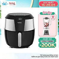 Nồi chiên không dầu vỏ thép Tefal EY701D15 - Dung tích 5.6L Size lớn XXL Công suất 1850W - Hàng chính hãng