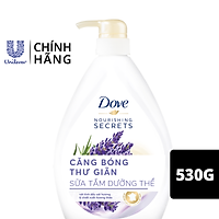 Sữa Tắm Dưỡng Thể Từ Thiên Nhiên 530G Dove Căng Bóng Thư Giãn Với Chiết Xuất Lavender Và Hương Thảo